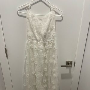 White flower and sparkle dress